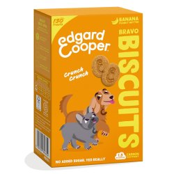 Edgard&Cooper Biscotti Banana e Burro di Arachidi 400g snack per cani