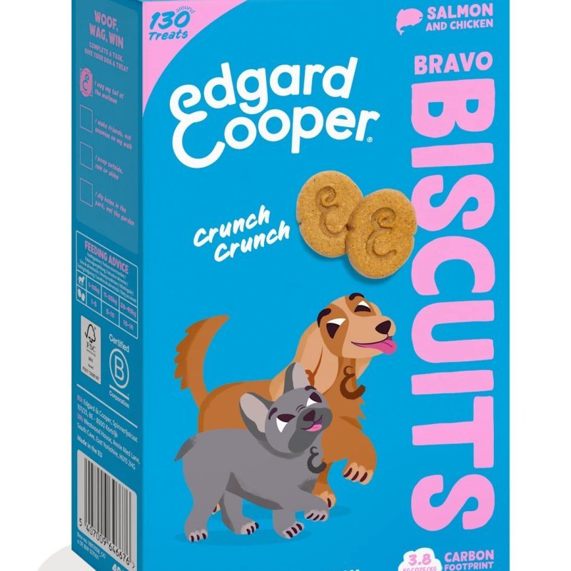 Edgard&Cooper Biscotti Salmone e Pollo 400g snack per cani