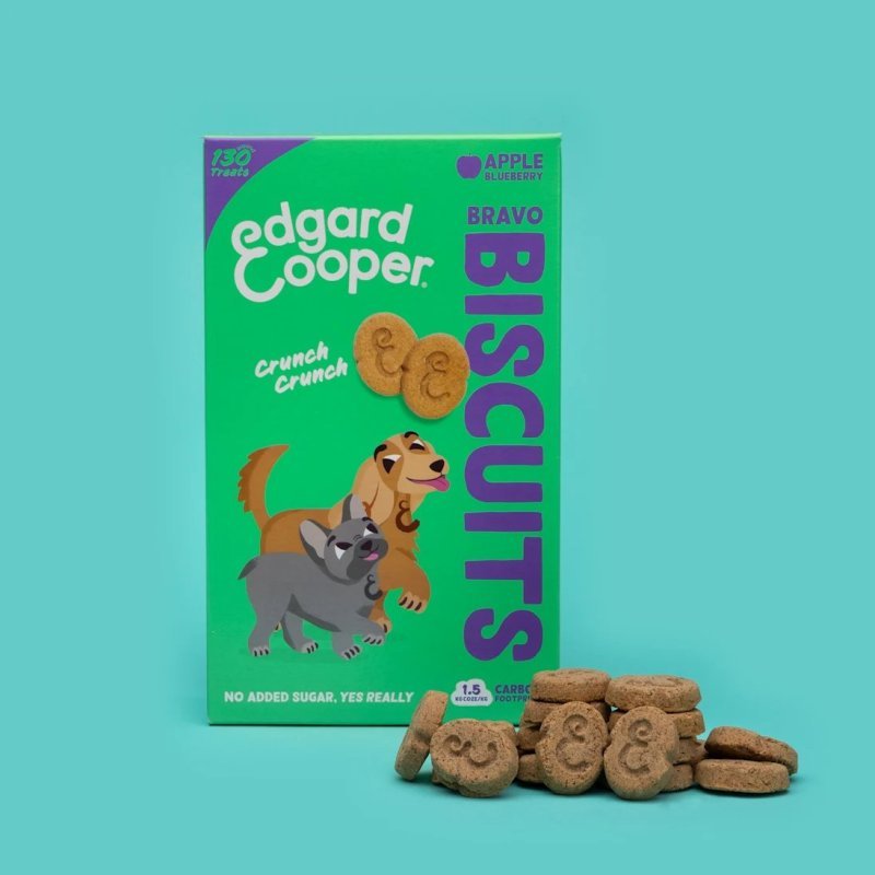 Edgard&Cooper Biscotti Mela e Mirtilli 400g snack per cani