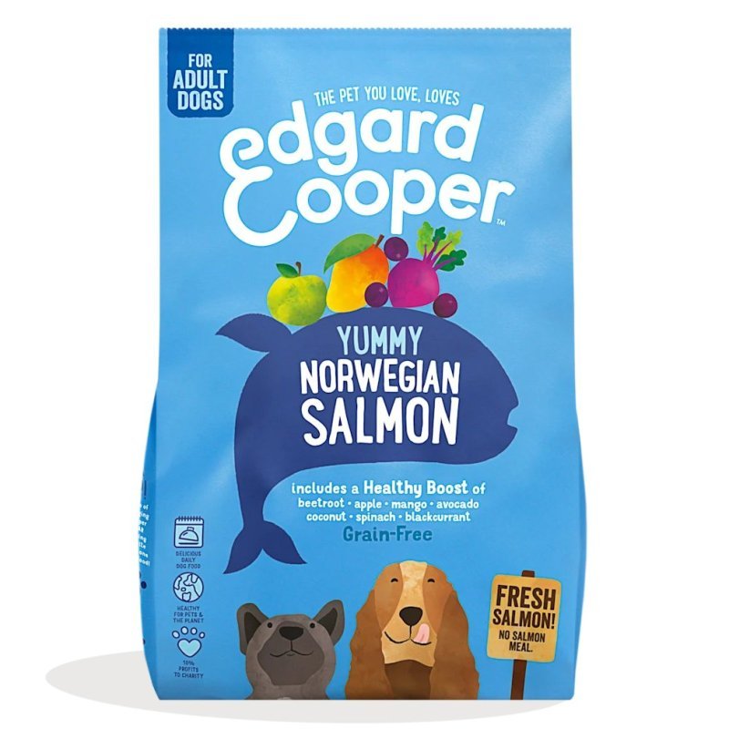 Edgard&Cooper Adult Salmone Norvegese 700g crocchette cane