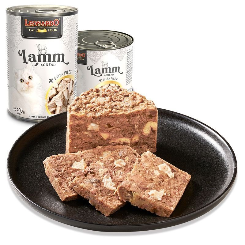 Leonardo Agnello con Filetto Extra 200g umido per gatti