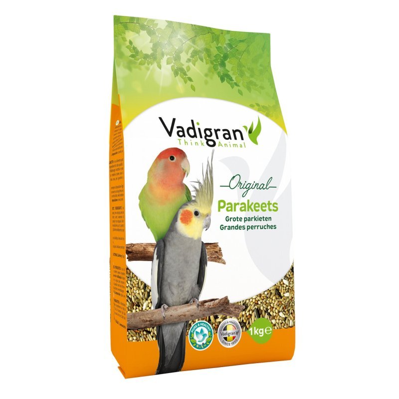 Vadigran Cockatiels & Parakeets 1kg alimento completo per calopsite