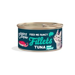 Edgard&Cooper Adult Fillets Tonno e Calamari 70g umido gatto