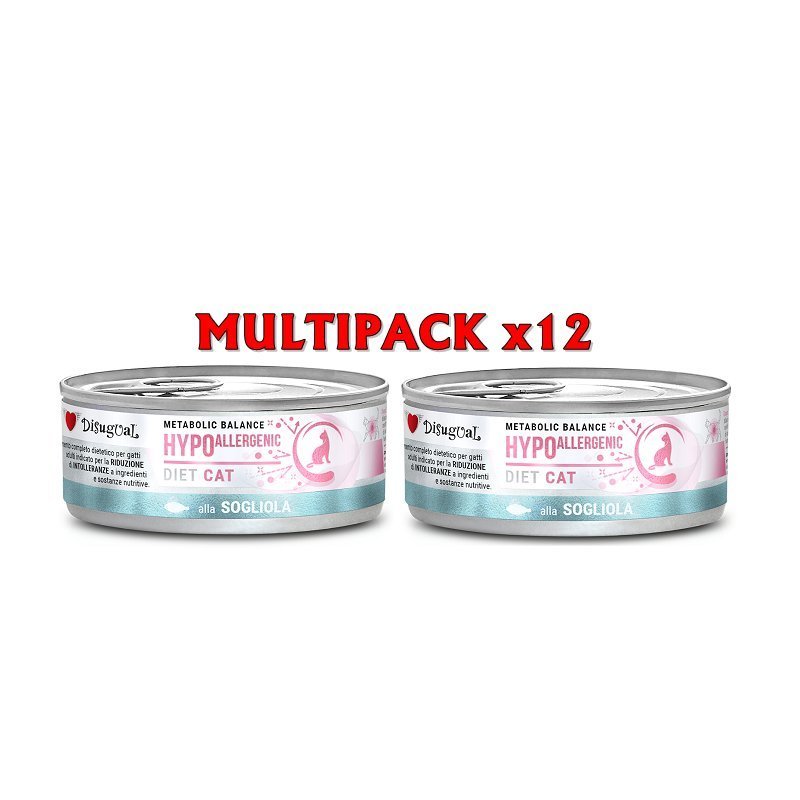 Disugual Hypoallergenic Sogliola 85g umido dietetico gatto