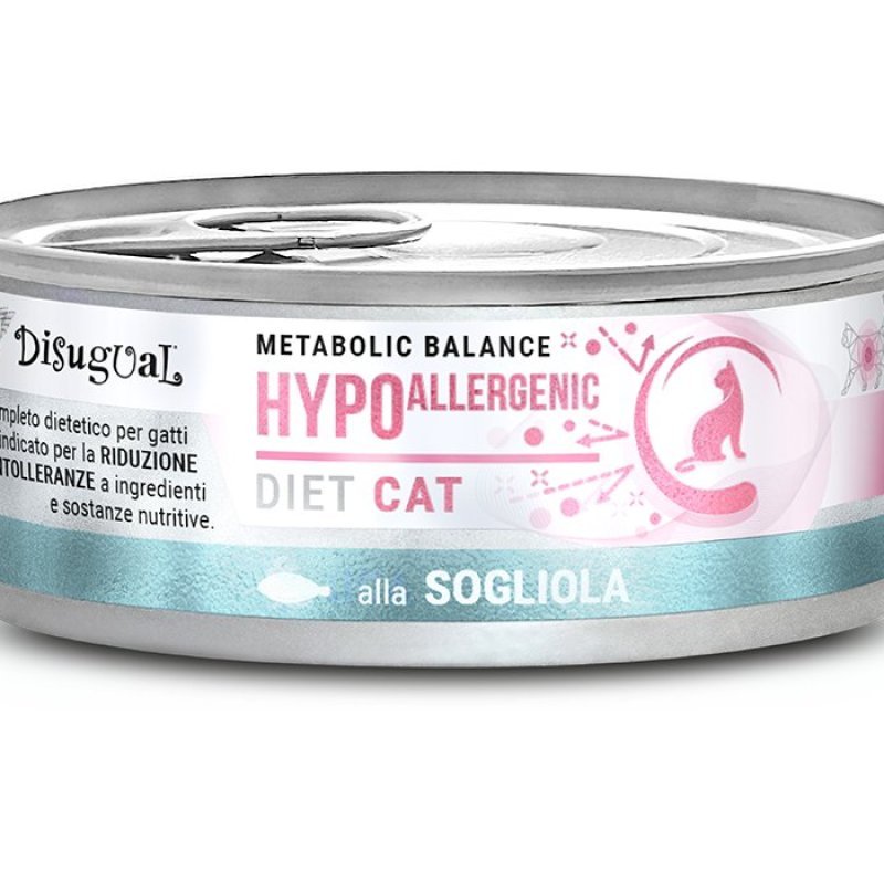 Disugual Hypoallergenic Sogliola 85g umido dietetico gatto
