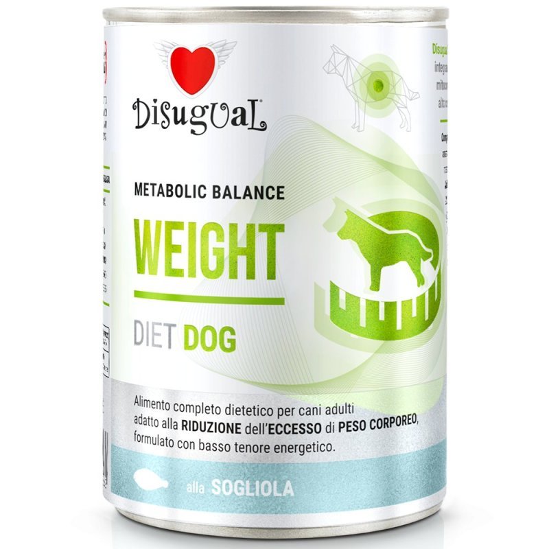 Disugual Weight Sogliola 400g umido dietetico cane