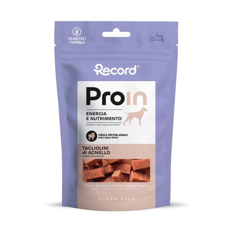 Record ProIn Tagliolini Agnello 75g snack per cani