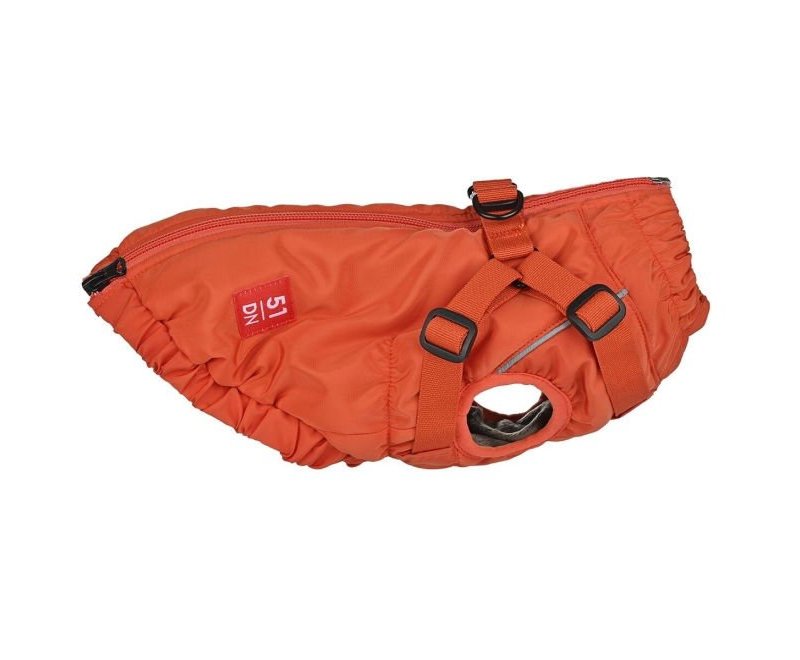 51DN Adventure Harness Coat Orange impermeabile per cani