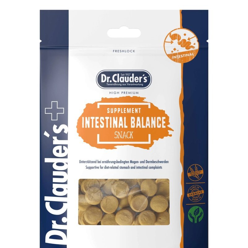 Dr. Clauder's Supplement Snack Intestinal Balance 150g integratore snack per cani e gatti