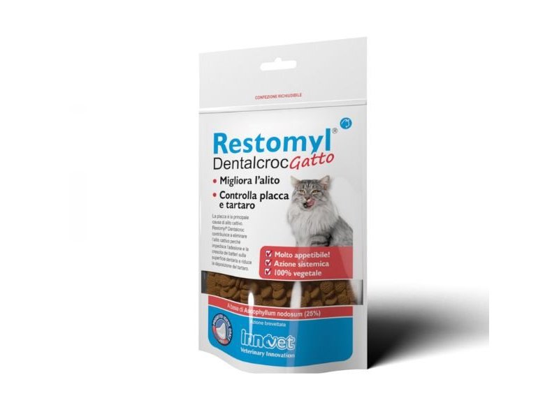 Innovet Restomyl Dentalcroc Gatto snack dentale