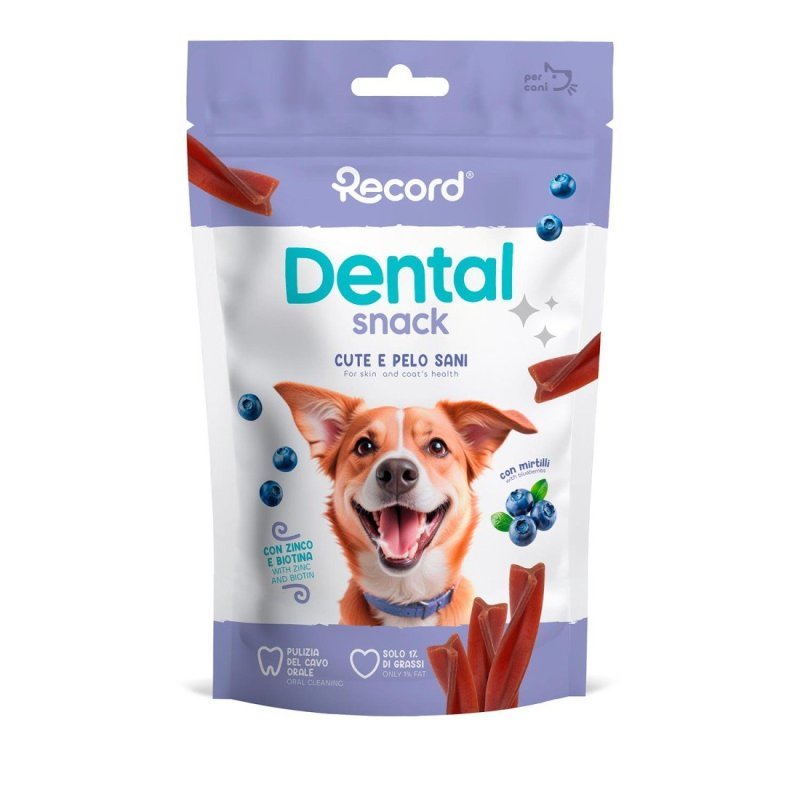 Record Dental Snack Fusilli al Mirtillo 75g per cani