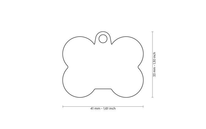 Medaglietta Hushtag Plus QR Code Osso