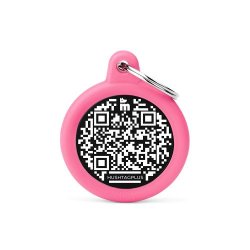 Medaglietta Hushtag Plus QR Code Cerchio