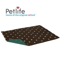 Vetbed Brown Blue Polka Dot antiscivolo tappetino vet bed originale inglese by Petlife