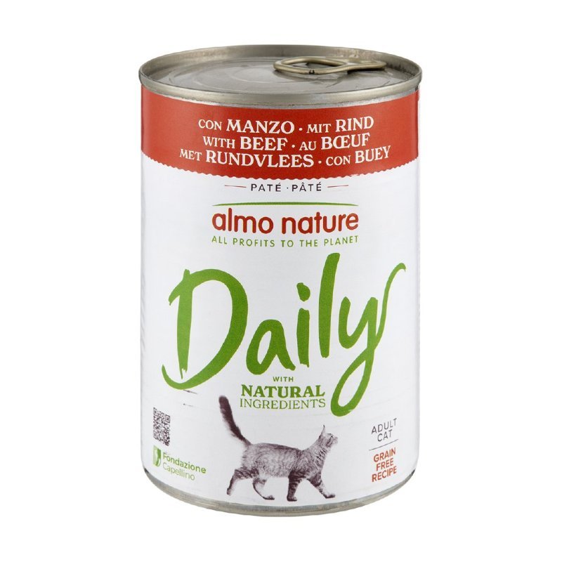 Almo Nature Daily Menu con Manzo 400g umido gatto