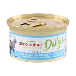 Almo Nature Daily Menù Mousse con Tonno e Pesce Bianco 85g umido gatto
