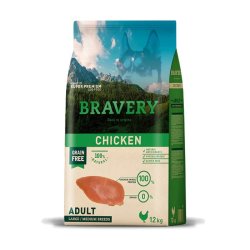 Bravery Adult Chicken Medium Large 12kg crocchette cane grain free