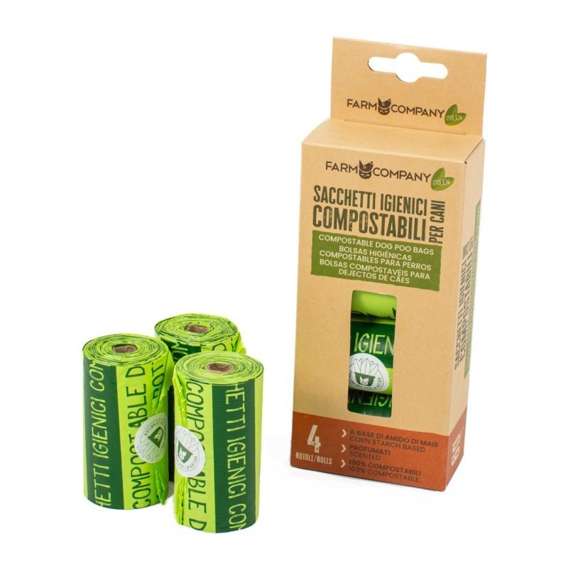 Farm Company Sacchetti Igienici Compostabili - AquaZooMania Shop