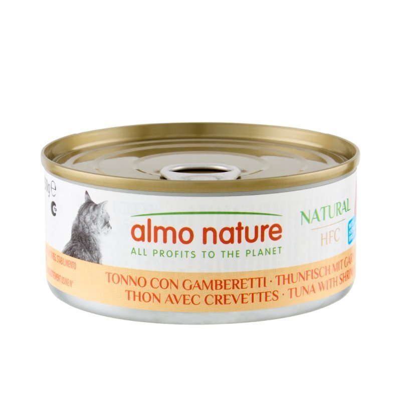Almo Nature HFC Natural Tonno e Gamberetti 150g umido gatto