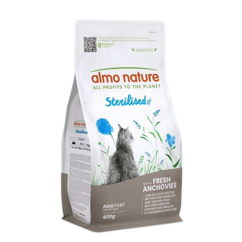 Almo Nature Life Maintenance Sterilised Acciughe 2kg crocchette gatto