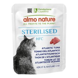 Almo Nature HFC Sterilised Tonno dell'Atlantico 50g umido gatto