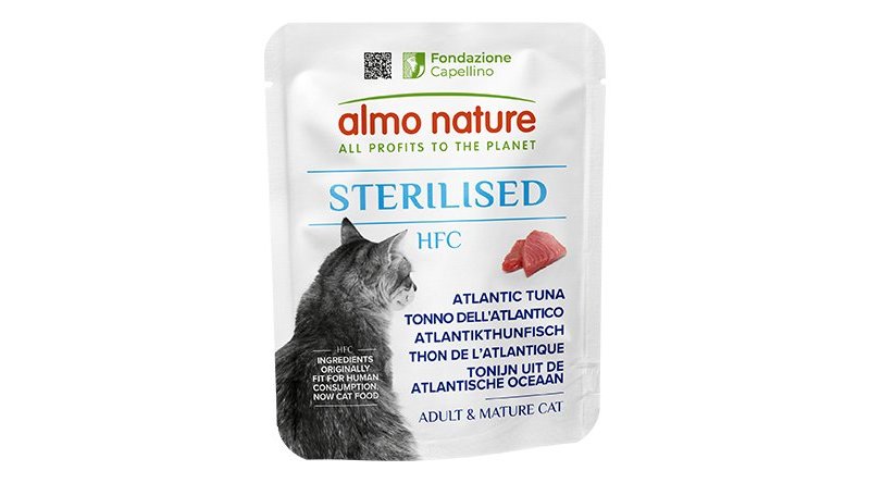 Almo Nature HFC Sterilised Tonno dell'Atlantico 50g umido gatto