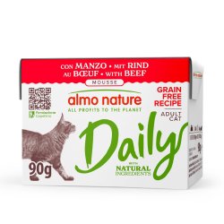 Almo Nature Daily Manzo Mousse 90g umido gatto