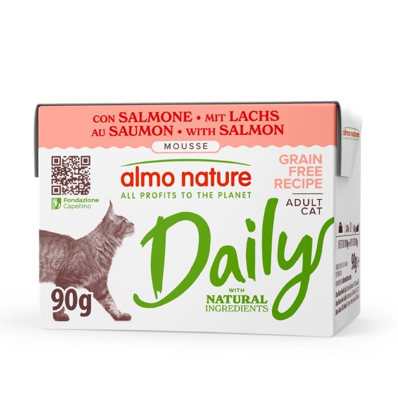 Almo Nature Daily Salmone Mousse 90g umido gatto