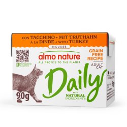 Almo Nature Daily Tacchino Mousse 90g umido gatto