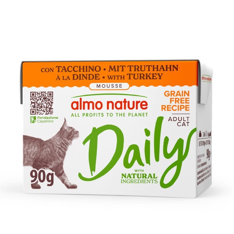 Almo Nature Daily Tacchino Mousse 90g umido gatto