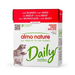 Almo Nature Daily Manzo Mousse 380g umido cane