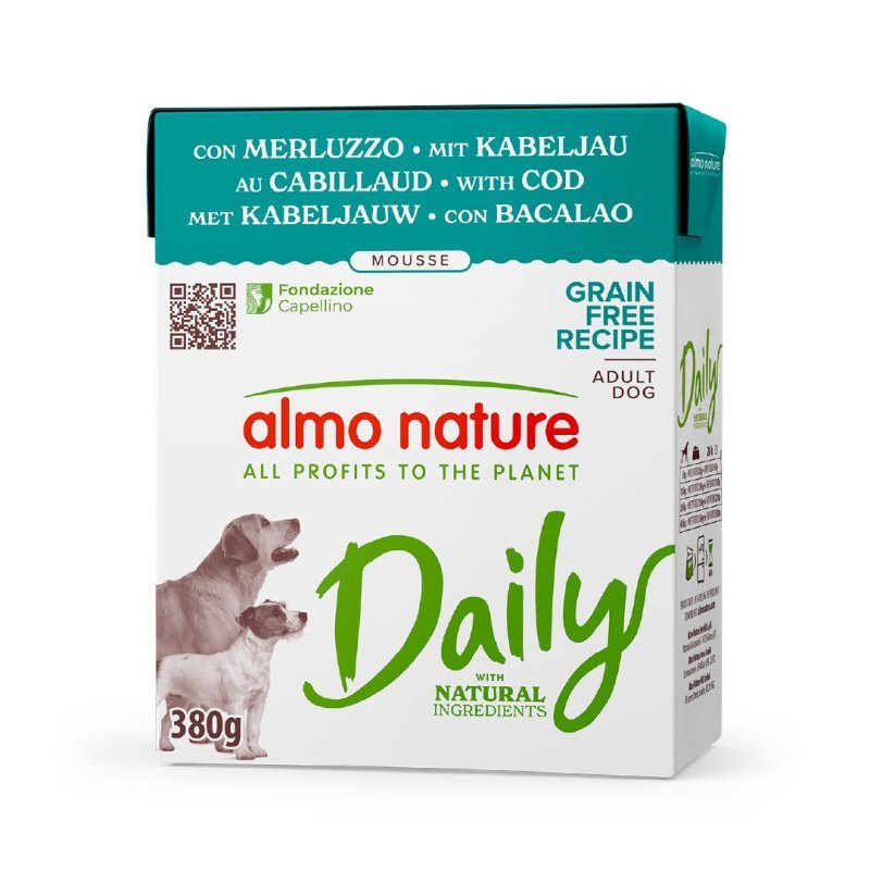 Almo Nature Daily Merluzzo Mousse 380g umido cane