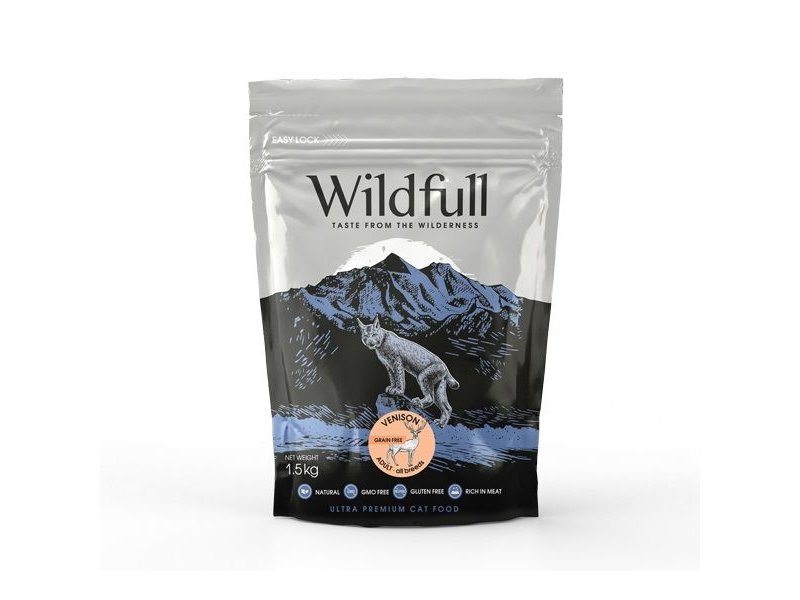 Wildfull Venison Adult crocchette gatto grain free 1,5kg