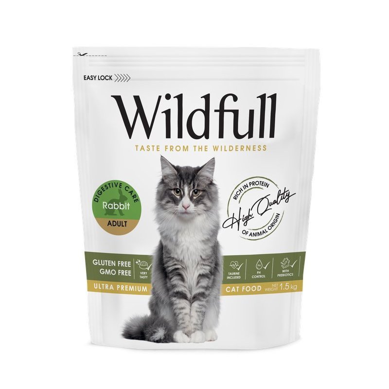 Wildfull Rabbit Digestive Care crocchette gatto grain free
