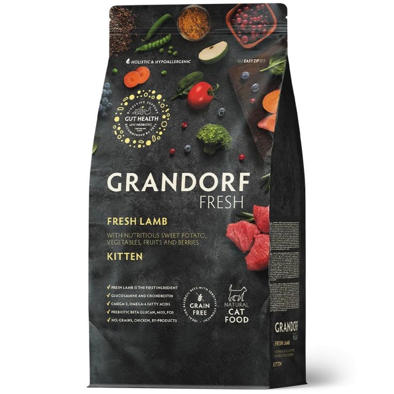 Grandorf Fresh Kitten Agnello con Patata Dolce 400g grain free gattino