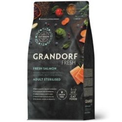 Grandorf Fresh Salmone con Patata Dolce Sterilizzato 400g grain free gatto