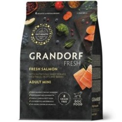 Grandorf Fresh Salmon Adult Mini 1Kg crocchette grain free cane