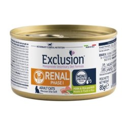 Exclusion Diet Renal Phase 1 Cat Pork & Pea and Rice 85g umido dietetico gatto