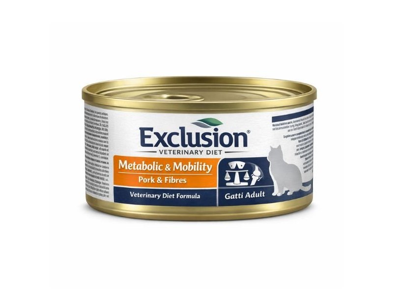 Exclusion Diet Metabolic Mobility Cat Pork and Fibres 85g umido dietetico gatto