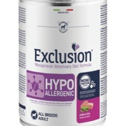 Exclusion Diet Hypoallergenic Pork & Pea All Breeds 400g umido dietetico cane