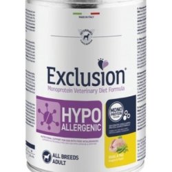 Exclusion Diet Hypoallergenic Quail & Pea All Breeds 400g umido dietetico cane