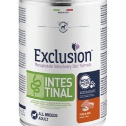 Exclusion Diet Intestinal Pork & Rice All Breeds 400g umido dietetico cane