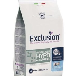 Exclusion Diet Hydrolyzed Hypoallergenic Fish and Corn Starch Small crocchette dietetiche cane