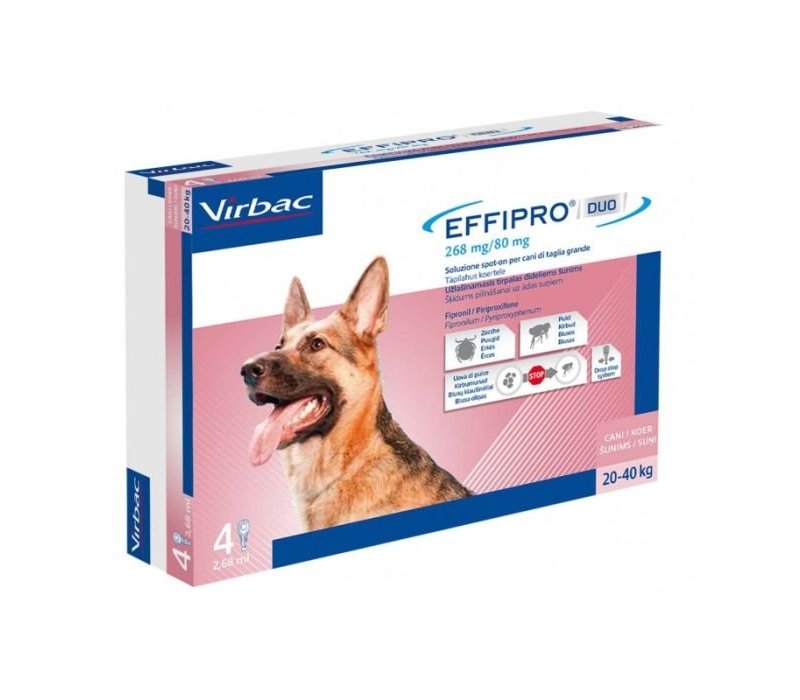 Effipro Duo cane 20-40 kg 4 pipette