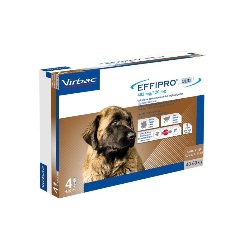 Effipro Duo cane 40-60 kg 4 pipette