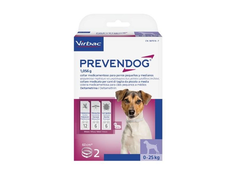 Prevendog 2 collari 60cm CANE sotto i 25 kg