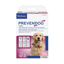 Prevendog 2 collari 75cm CANE sopra i 25 kg