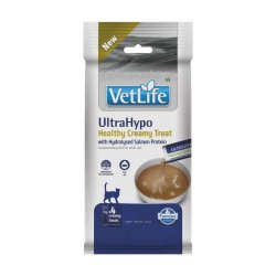 Vet Life Cat UltraHypo Creamy Treat con Proteina di Salmone Idrolizzata 4 x 15 g snack veterinario per gatti