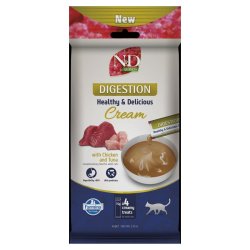 N&D Quinoa Cat Digestion Cream con Pollo e Tonno 4 x 15 g snack gatto