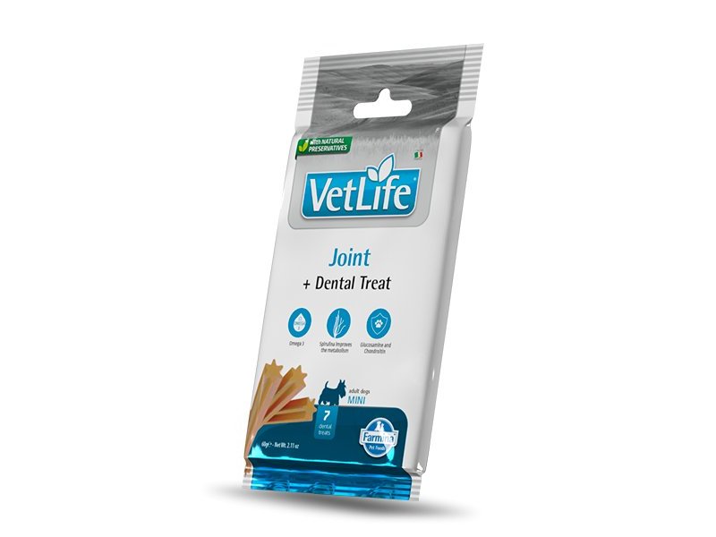 Vet Life Dental Treat Joint Mini 60g snack veterinario cane